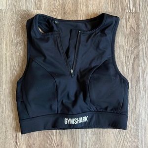 Gymshark Black Long Line Sports Bra